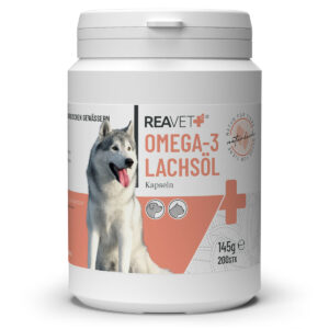 Omega-3 Lachsöl Kapseln – REAVET | 200 Stück